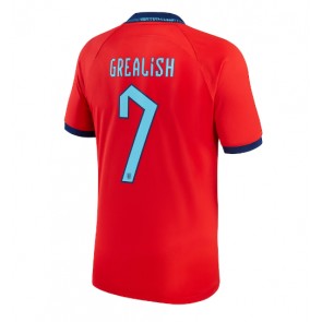 Anglia Jack Grealish #7 Koszulka Wyjazdowych MŚ 2022 Krótki Rękaw